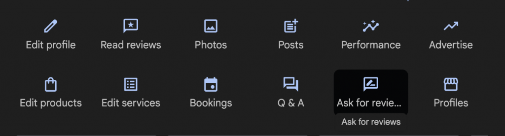 How to get Client Testimonials for your Small Business Website - Google my Business Ask for Review Button